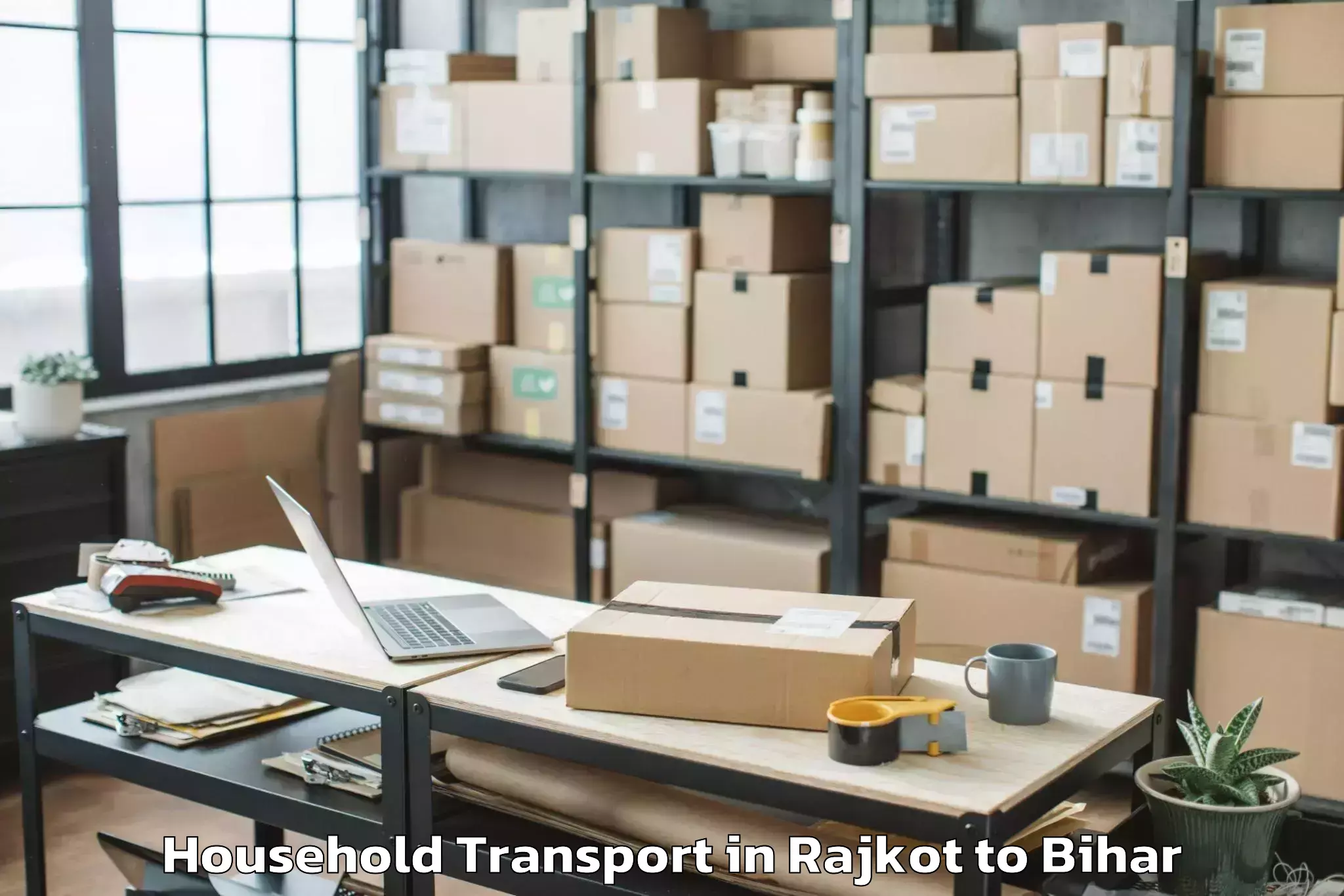 Reliable Rajkot to Madhipura Household Transport